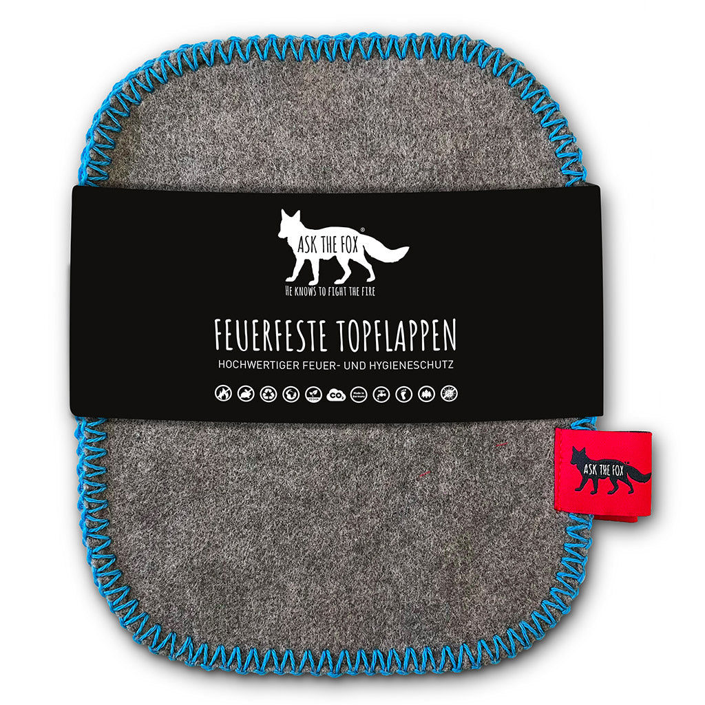 FREEBLOSS Topflappen Set Mit Fuchsmuster - 2 Stück Hitzebeständige Baumwoll-Topflappen